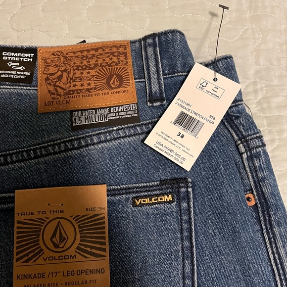 VOLCOM KINKADE STRETCH MENs JEANS SIZE 38 - Picture 3 of 6
